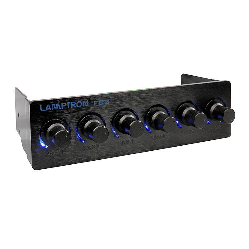 Lamptron FC2 System fan speed controller black anodised LAMP-FC0022H