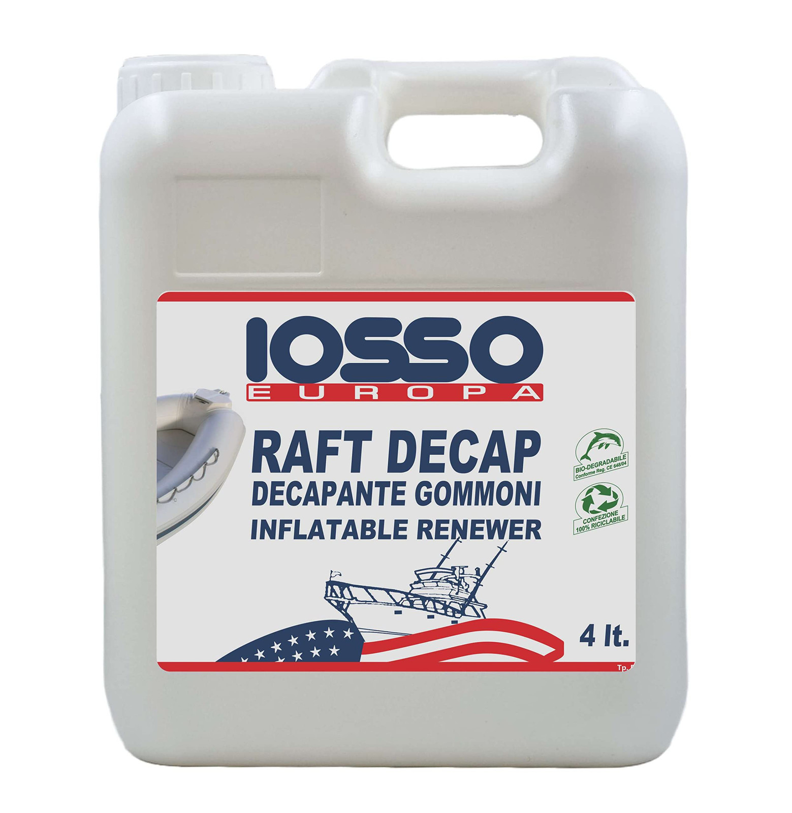 Iosso Europa Raft Decap, Decapante per gommoni, 4 Litri (q5U)