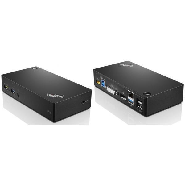 Lenovo ThinkPad USB 3.0 Pro Dock Cablato USB 3.2 Gen 1 [3.1 Gen 1] Type-A Nero (