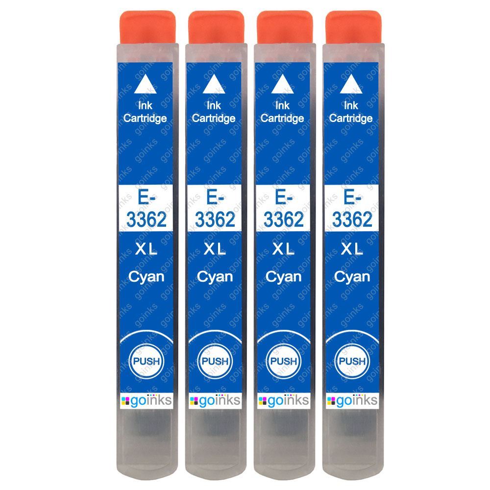 4 Ciano Cartucce d'inchiostro para Epson Expression Premium XP-645 XP-900