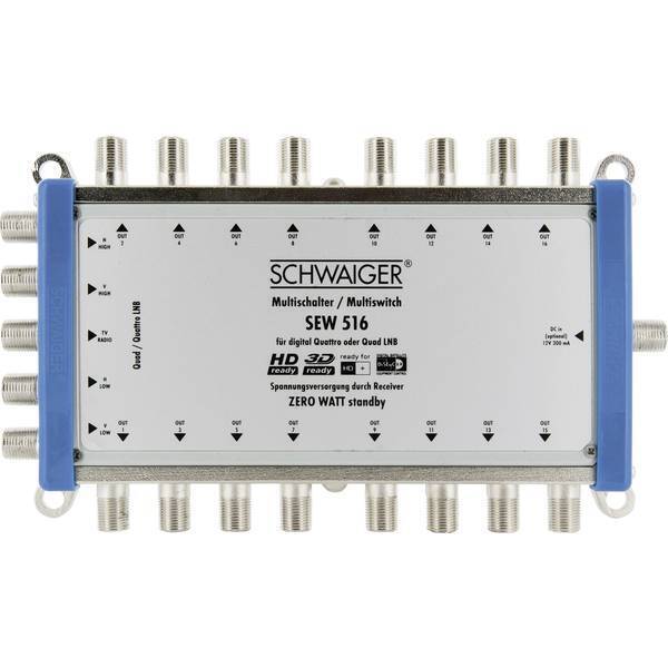 Schwaiger SEW516 531   SAT multiswitch Ingressi (Multiswitch): 5 (4 satellitare