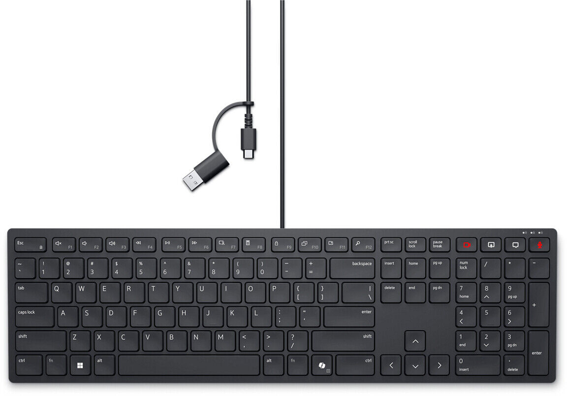 Dell Tastiera PC USB QWERTY Italiano Nero - KB525C-IT-EMEA