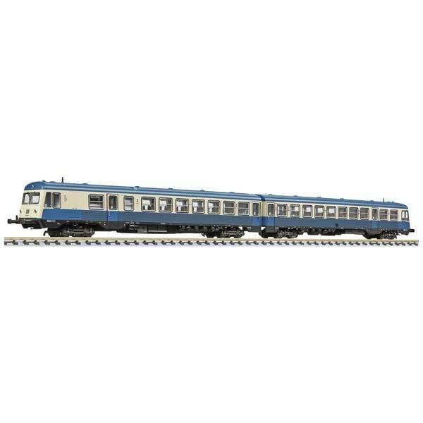 Liliput L163217  Vagone motore diesel N 628 008-5/628 018-4, blu oceano, Kempten