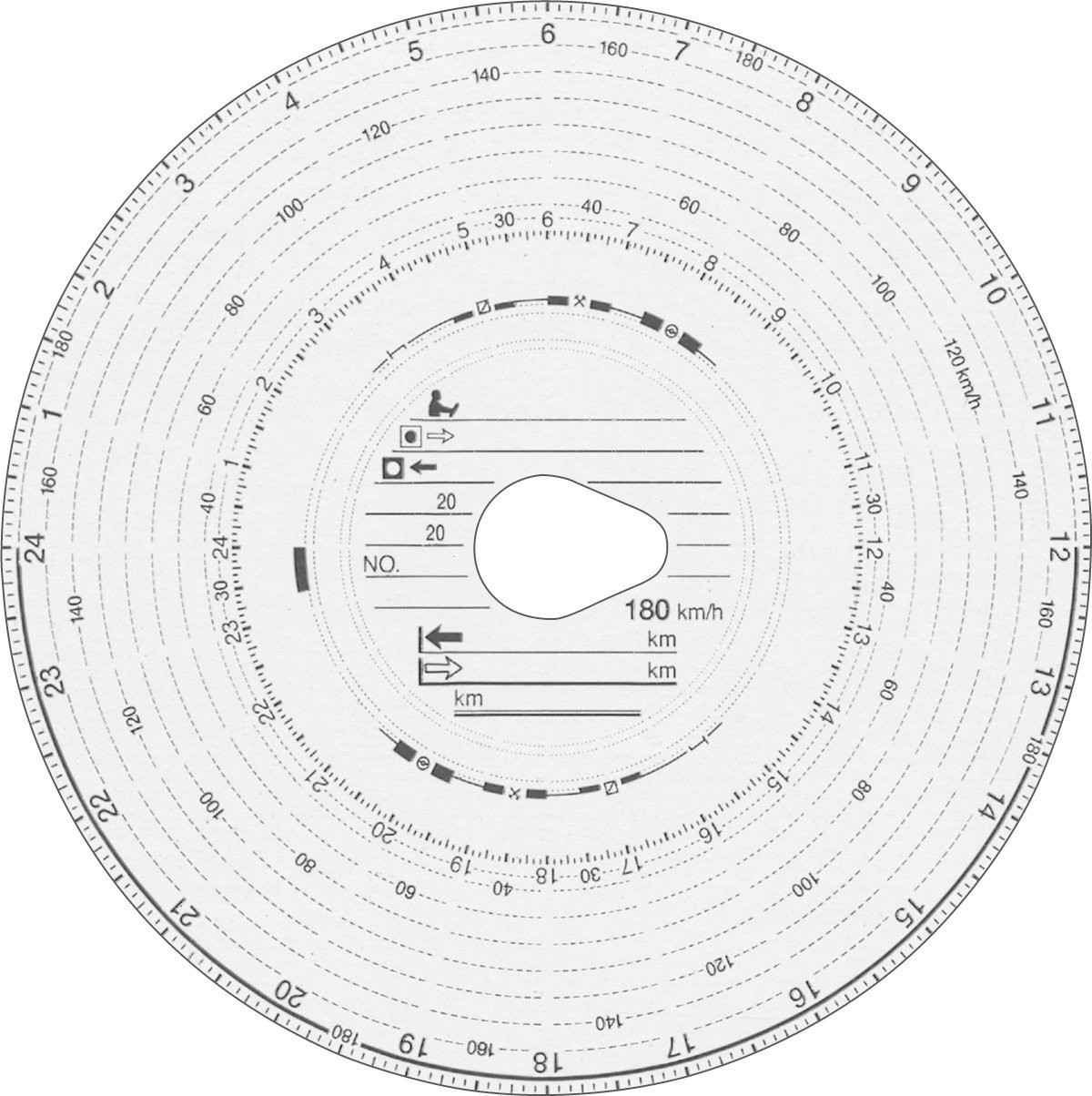 RNK 3103 Tachograph Discs Pack of 100