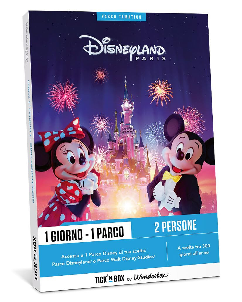 Tick&Box - Cofanetto Regalo - Disneyland 1 Giorno 1 Parco - 2 Persone (p6s)
