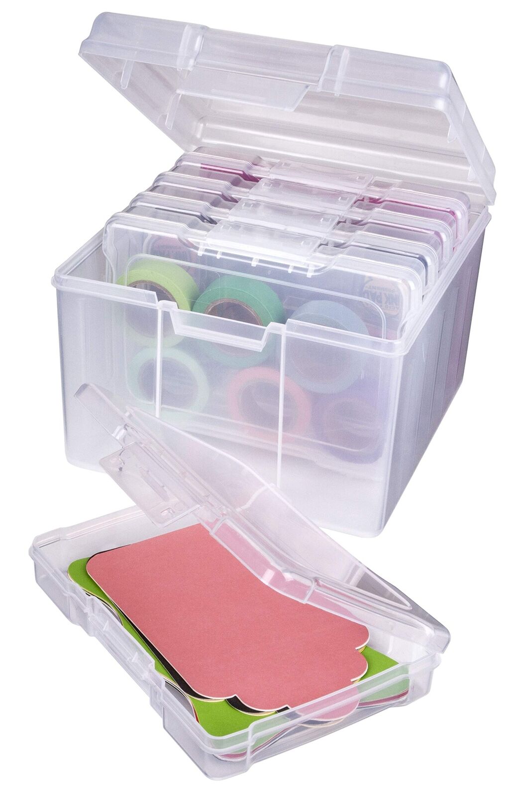 ArtBin 6947ZZ - Set di organizer per foto e artigianato, confezione da 5, (D9j)