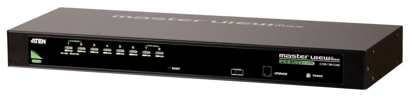ATEN 8 Port USB/PS2 KVM combo console  2048x1536  2 level cascade BroadcastMulti