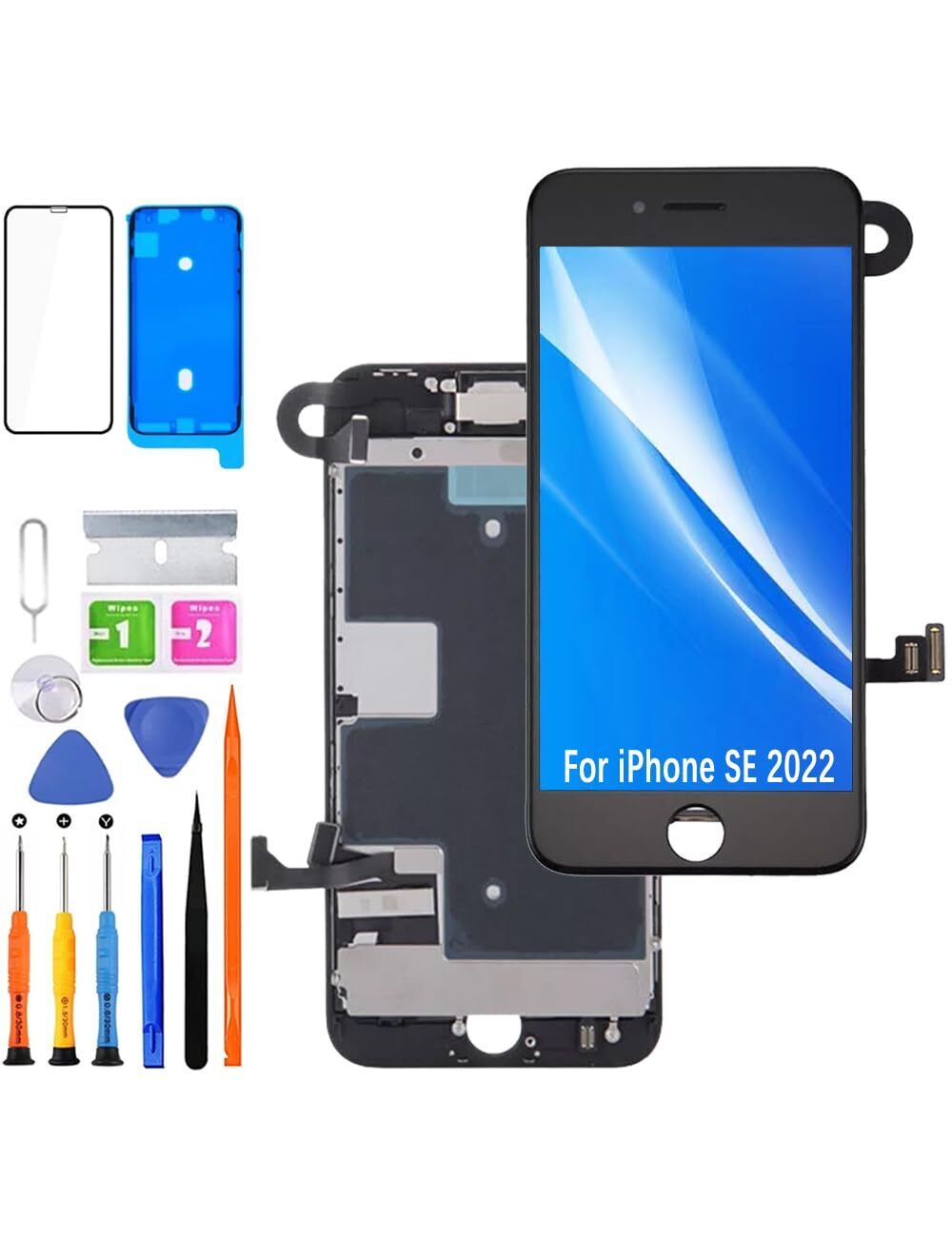 HLYGZX Display per iPhone SE 2022/SE 3rd LCD di ricambio FHD touch screen (Y2n)
