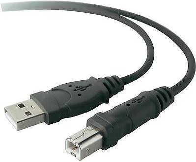 Belkin USB 2.0 A - USB 2.0 B, 4.8m cavo USB 4,8 m USB A USB B Grigio (USB A/B CA