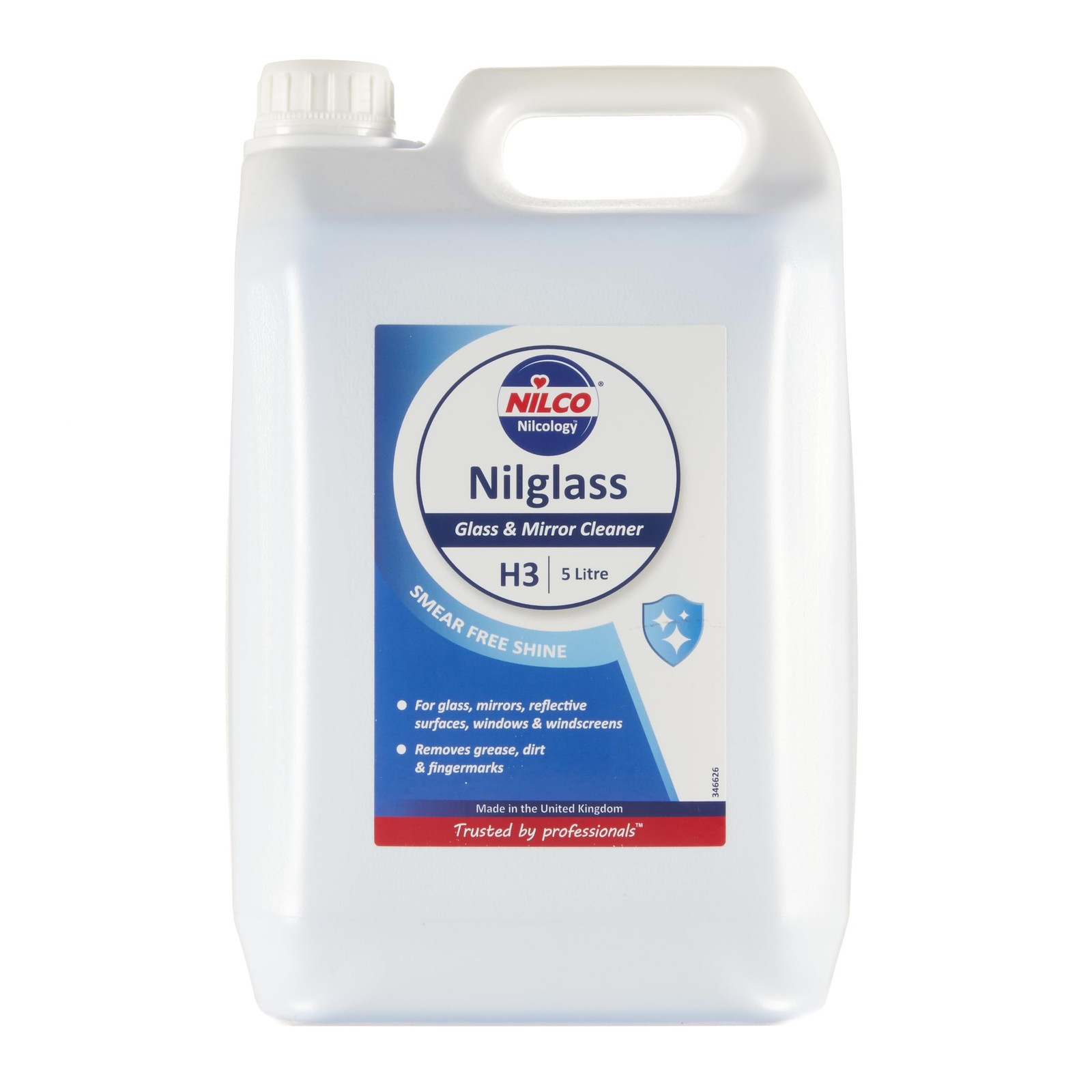 Nilco Nilglass Professional, detergente per vetri e specchi H3 Senza (i0h)