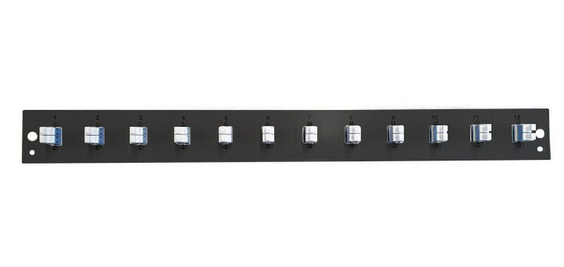 Oem Pannello Frontale per Cassetto Ottico 1U 12 LC Duplex OS2 Nero