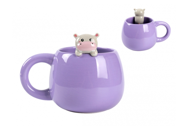 Tazza in ceramica con charm HIPPO.  I TOTAL