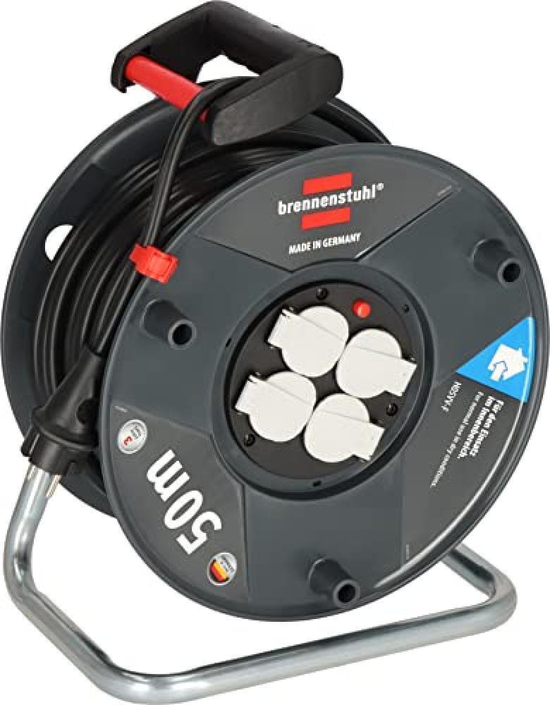 (TG. Neues Modell 50m) Brennenstuhl Garant V2 - Avvolgicavo (cavo da 50 m, in pl