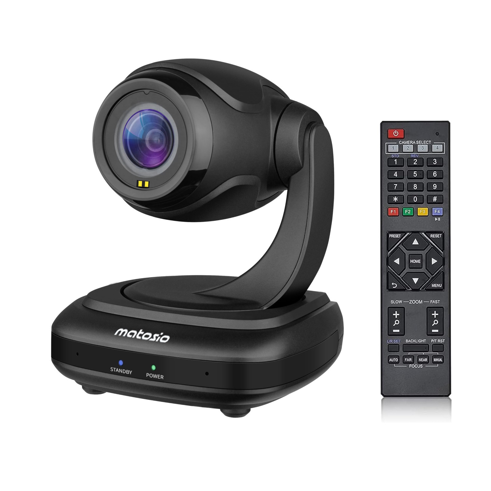 Matosio FoxPro PTZ 1080P Telecamera per videoconferenza AI Face Tracking, (l1A)
