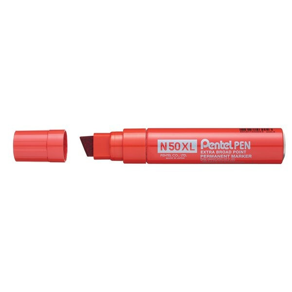 Marcatore Permanente N50 Extra Large Pentel - Punta Scalpello - 1,7 mm - N50XL-B