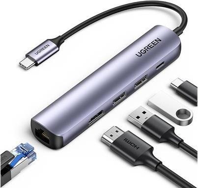 Ugreen 15596 replicatore di porte e docking station per laptop Cablato USB 3.2 G