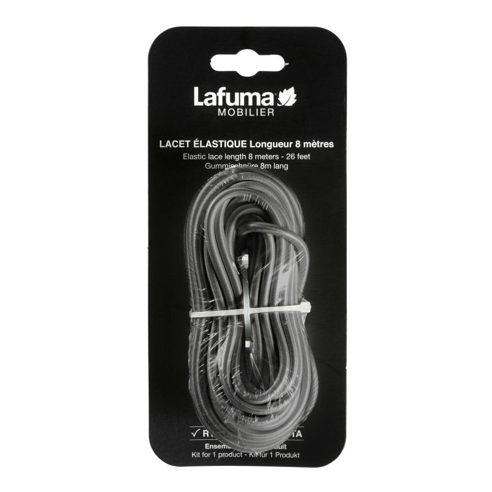 Lafuma Mobilier Laccio Elastico Universale per Poltrone Pieghevoli, Nero, (d0h)
