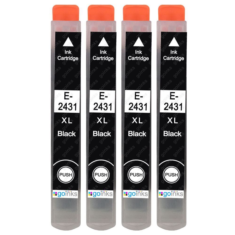 4 Nero Cartucce inchiostro per Epson Expression Photo XP-55 XP-760 XP-860 XP-960