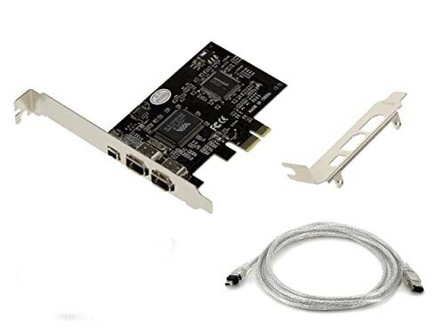 Scheda di commutazione PCI Express PCIe a FireWire 400 IEEE1394a - 2+1 (r9X)