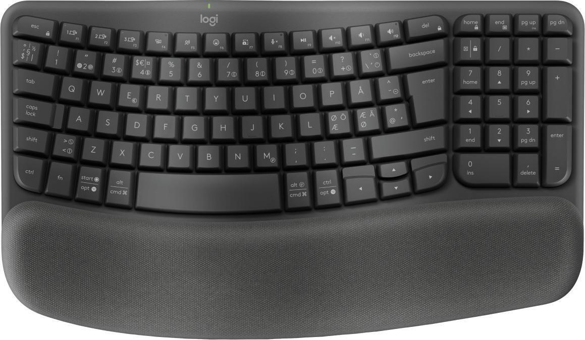 Logitech Wave Keys for Business tastiera RF senza fili  Bluetooth QWERTY Danese