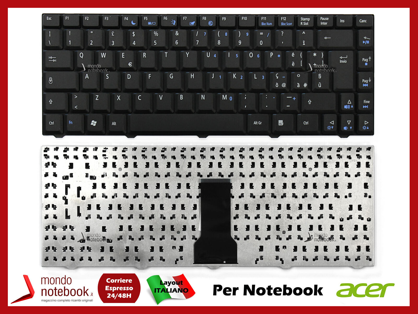 Tastiera Keyboard Italiana per Notebook Acer eMachines M575