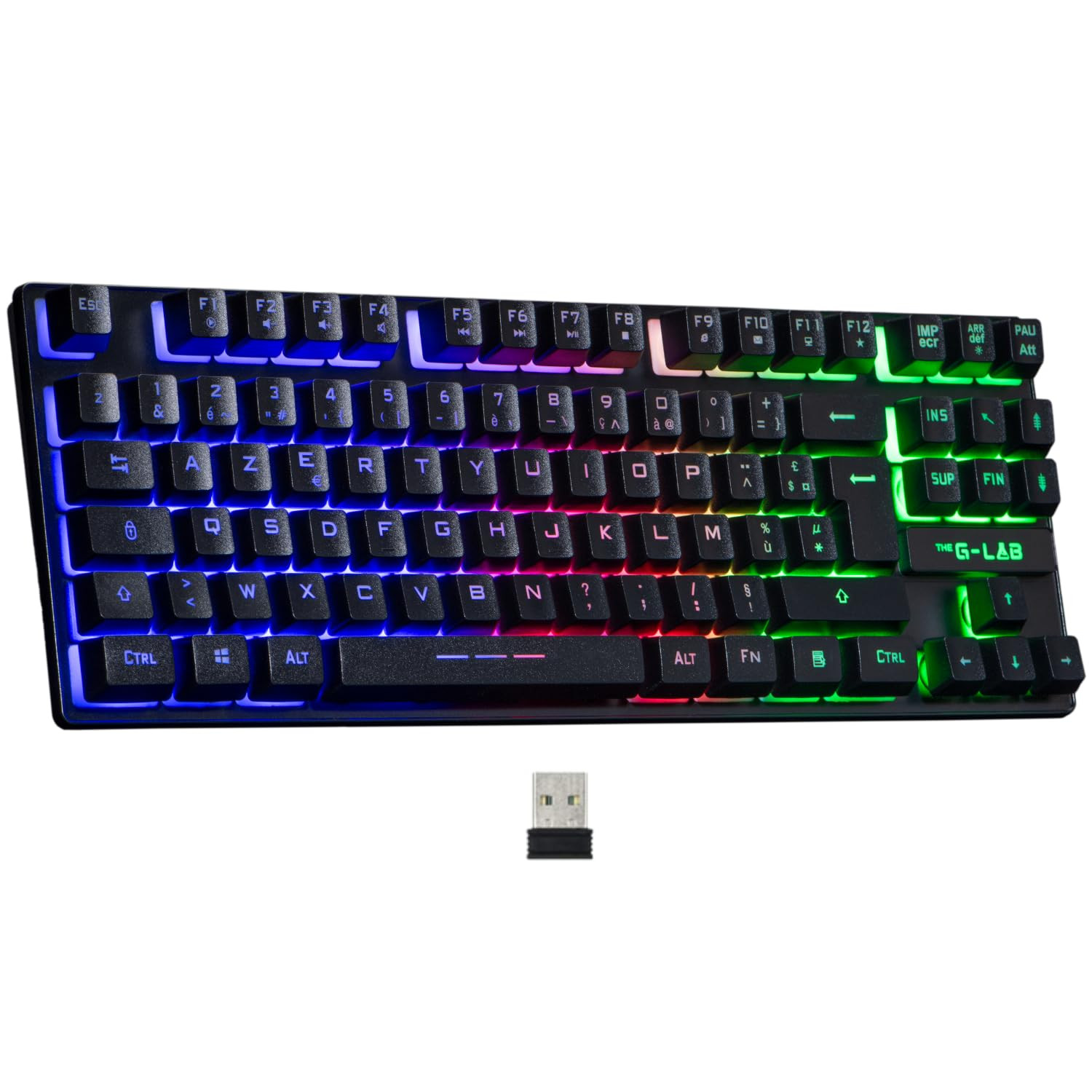 THE G-LAB - Keyz Caesium TKL WL - Tastiera da gioco wireless, tastiera (z5S)