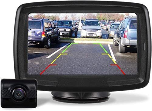AUTO-VOX TD-2 Telecamera Retromarcia wireless per auto Monitor LCD da 4,3 (e2S)