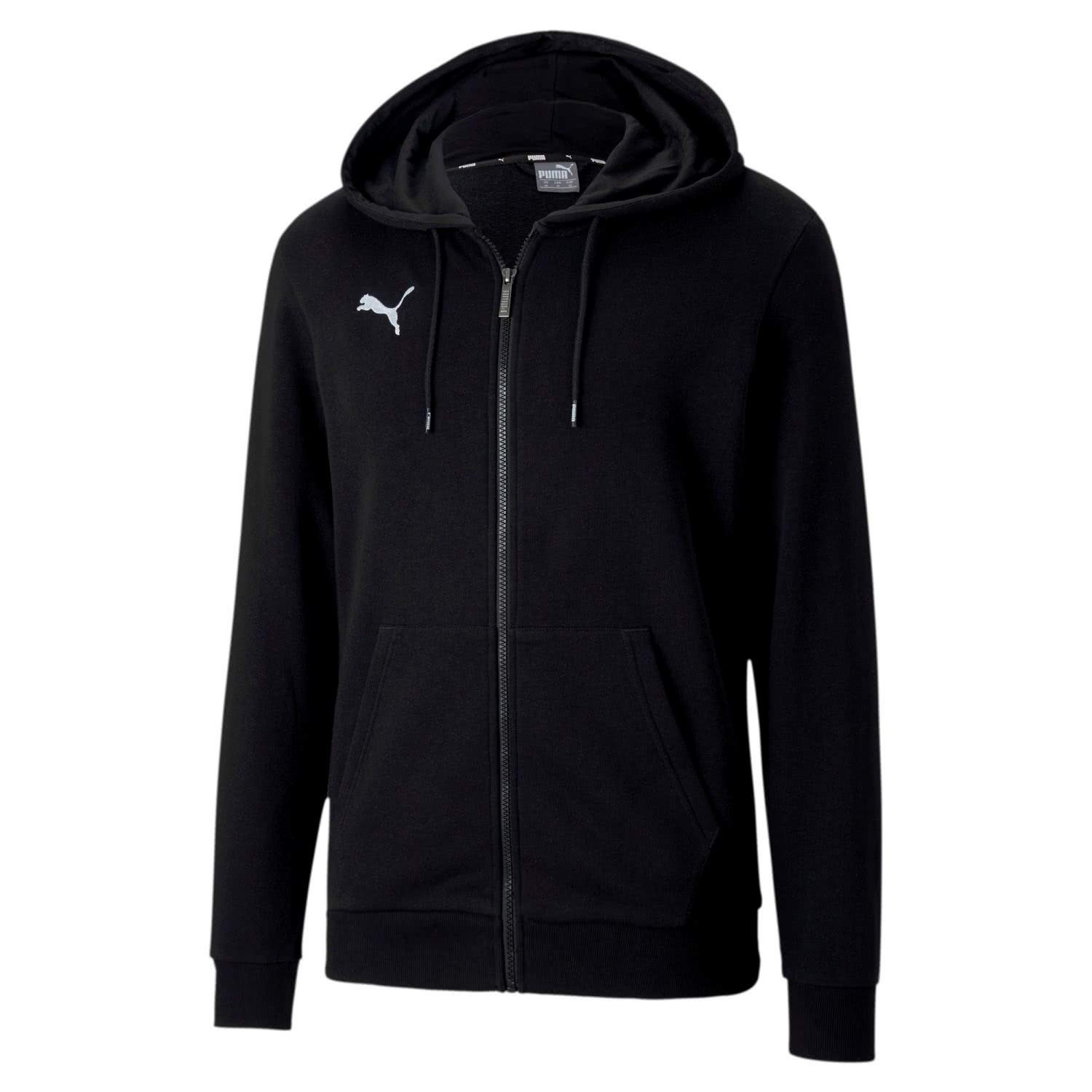 PUMA Teamgoal 23 Casuals Hooded Jacket Felpa con cappuccio, Nero (Puma (q8a)