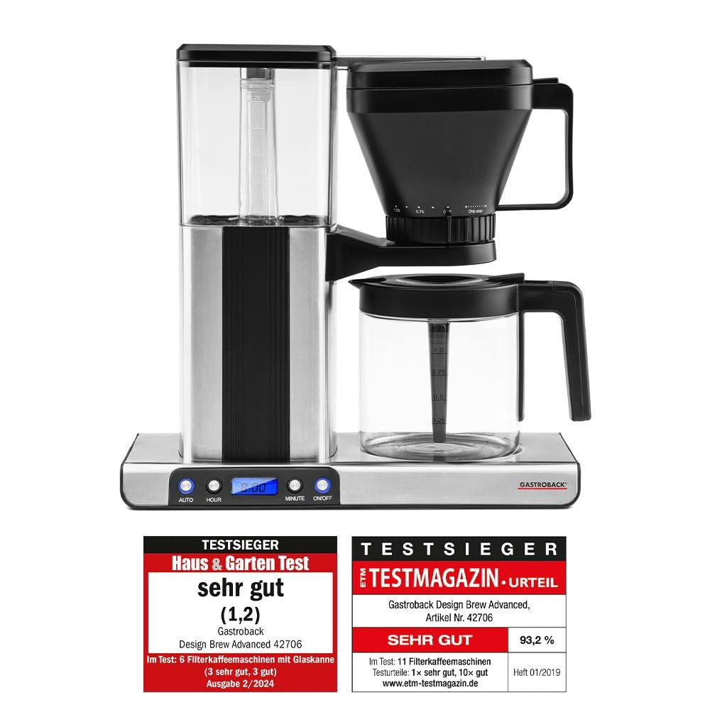 Gastroback 42706 Design Brew Advanced Filtro macchina da caffè, acciaio (d0O)