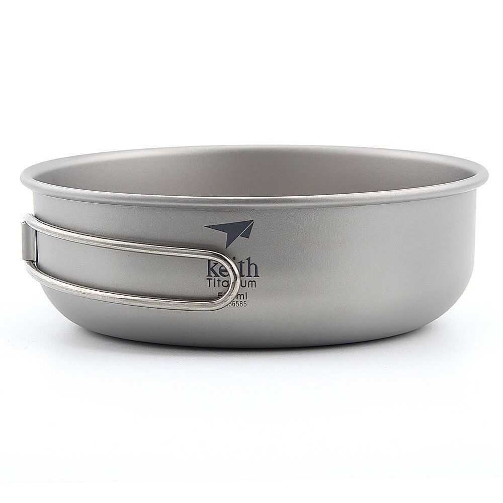 Keith Titanium Bowl 300ml – 600ml Ultralight Campeggio Stoviglie Picnic (N0E)