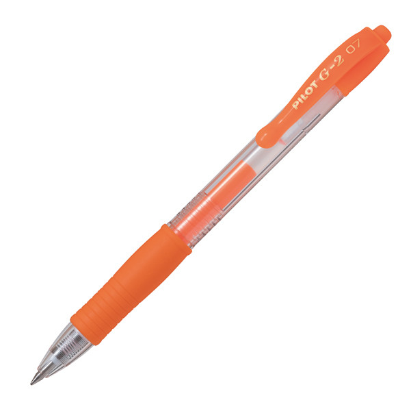 Penna Gel a Scatto G-2 Pilot - 0,7 mm - 001380 (Arancio Neon)