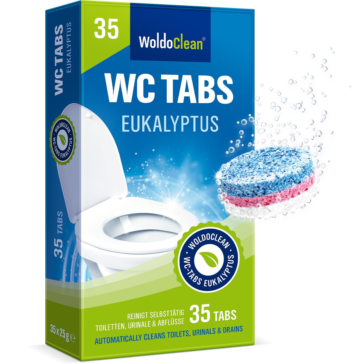 WoldoClean Disincrostante, Detergente Anticalcare per WC - compresse per (L8y)