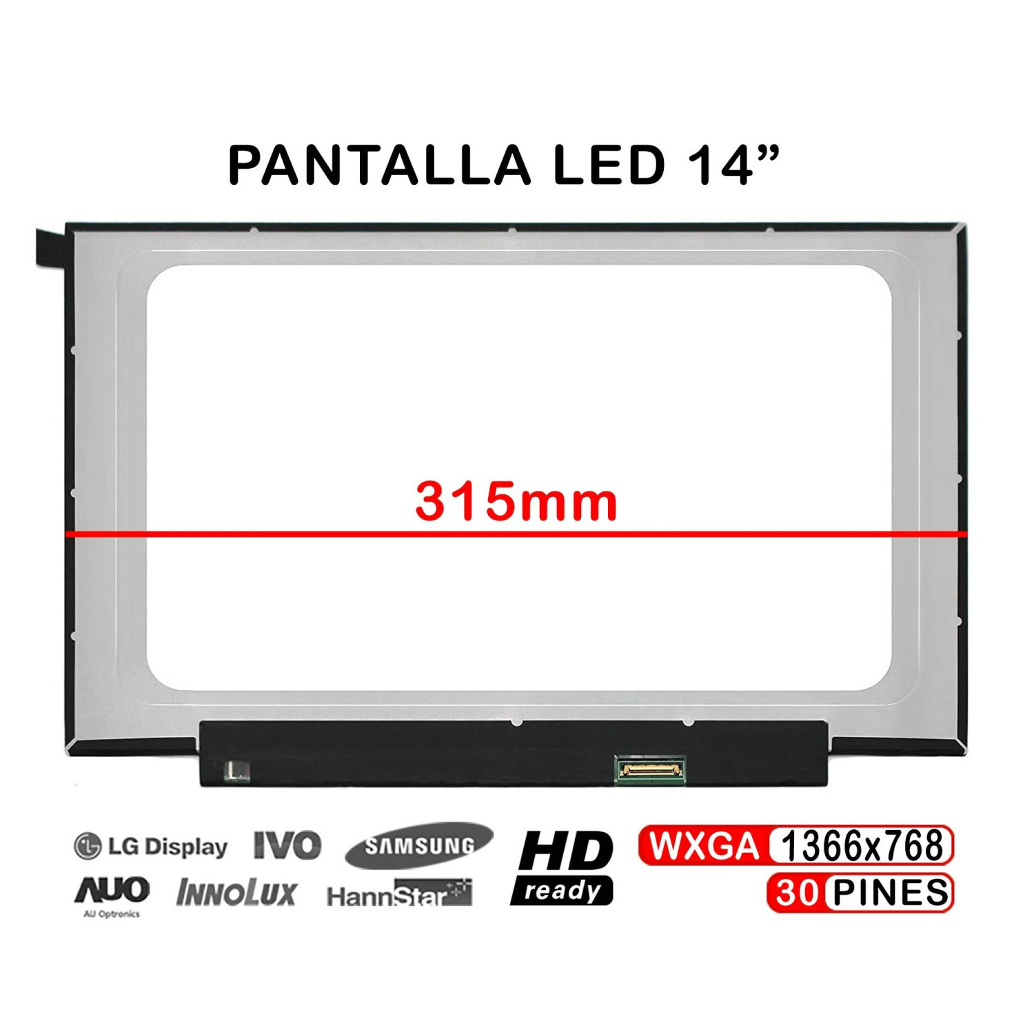 Schermo LED Da 14 " Per Portatile N140BGA-EA4 Rev.C1 N140BGA-EA4 Rev.C2 Display