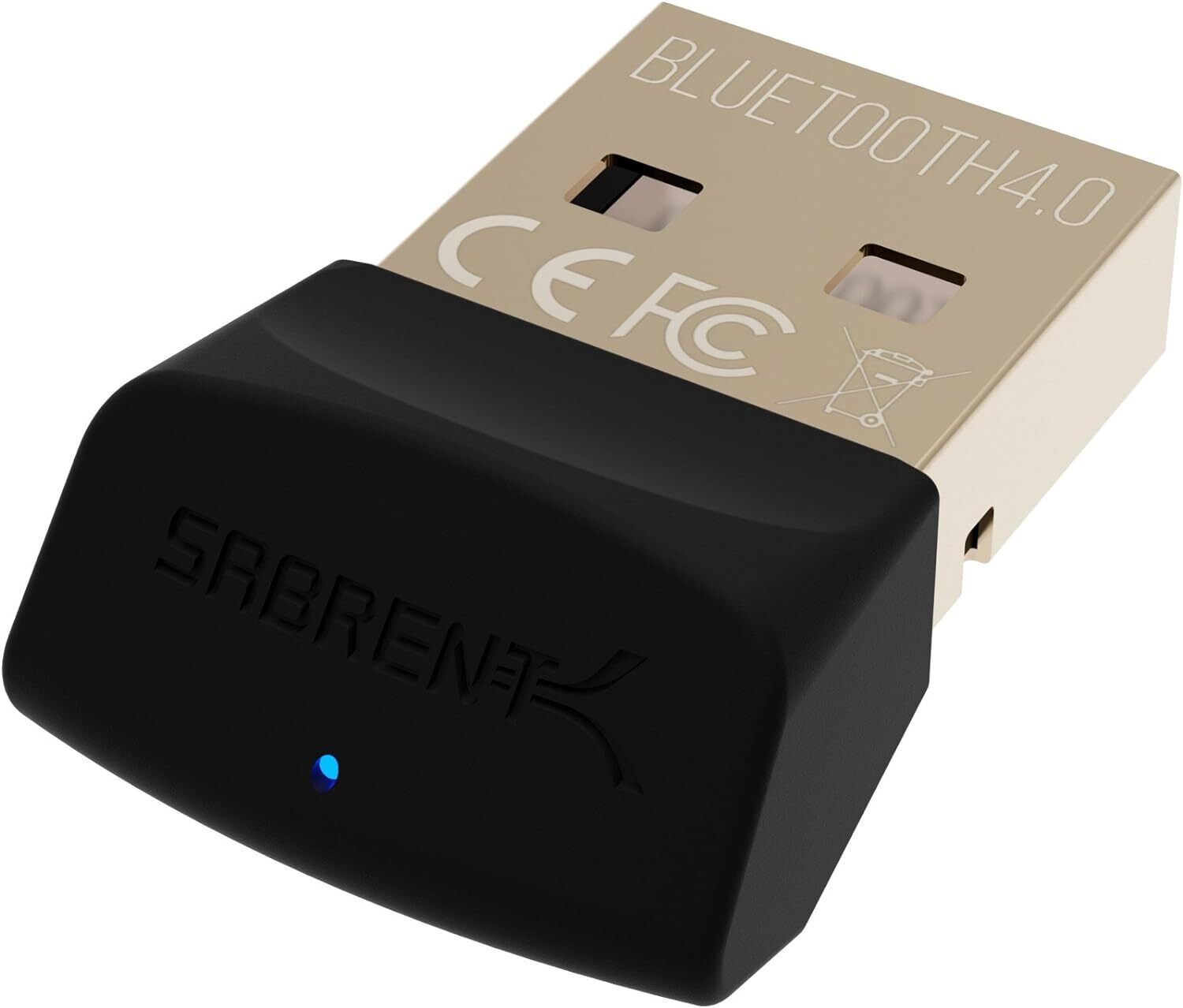 Sabrent Micro Adattatore USB Bluetooth 4.0 per PC | v4.0 Classe 2 con...