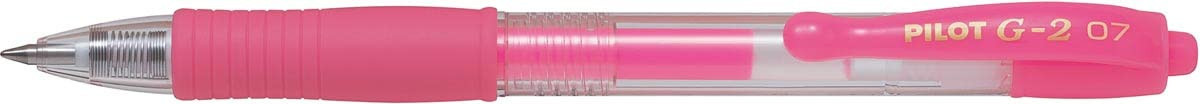 Pilot Set of 3 Gel Ink Rollerball Pens G2 07 Medium Nib Neon Pink
