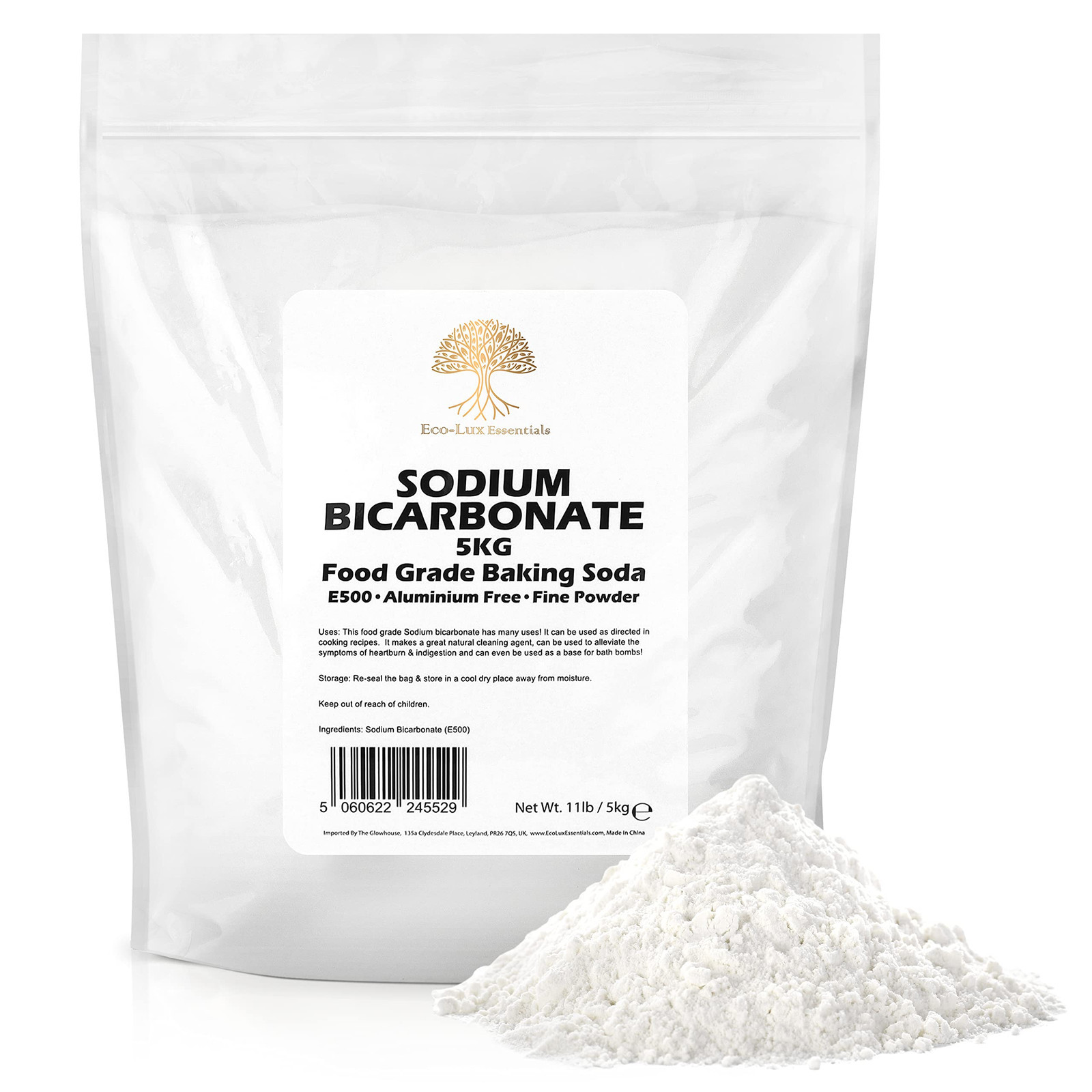 Bicarbonato di sodio, bicarbonato di sodio 5 kg di bicarbonato di sodio (E6w)