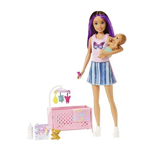 Barbie - Skipper Babysitter Nanna 1, playset con Skipper, bambola bebè (G0W)