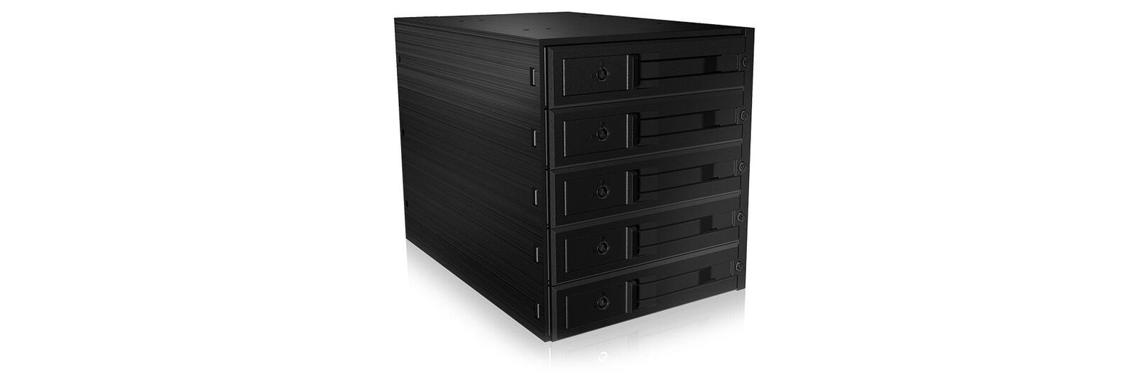 Typ Backplane  intern 5x 3.5" SATA/SAS 6Gb/s  extern 5x SATA 6Gb/s  Bauhhe 3x 5.