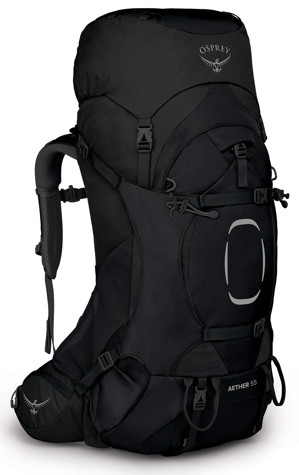 Osprey Aether 55 Zaino da Backpacking per Uomo, Black - L/Xl (S5k)