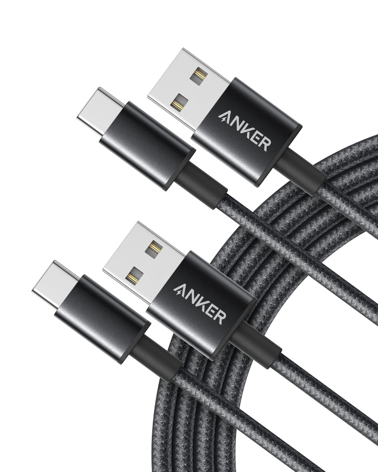 Anker cavo usb type-c, 331 confezione da 2 cavo usb c, doppio nylon (i5e)