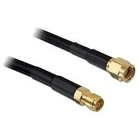 Delock Cavo antenna RP-SMA maschio  RP-SMA femmina CFD/RF200 5 m a bassa perdita