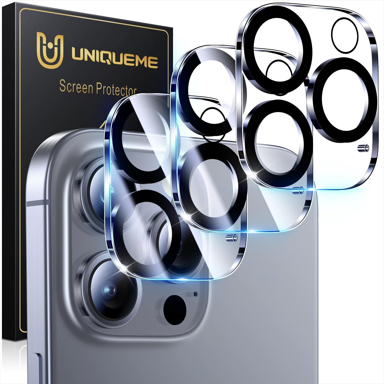 UniqueMe per iPhone 16 Pro/iPhone 16 Pro Max Pellicola Protezione (Y8y)