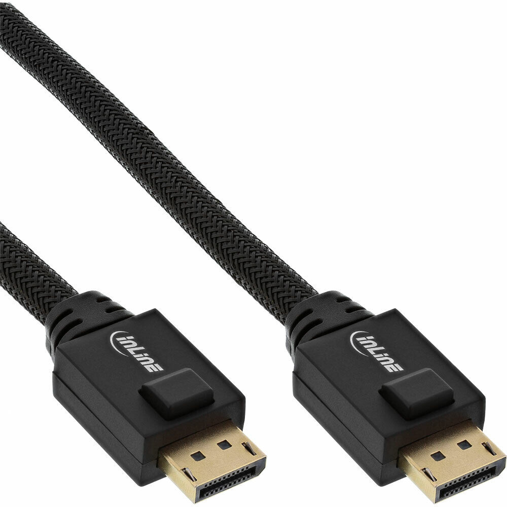 INL InLine® Cavo DisplayPort maschio / maschio, 1m, 4K2K, UHD, FullHD, dorati,