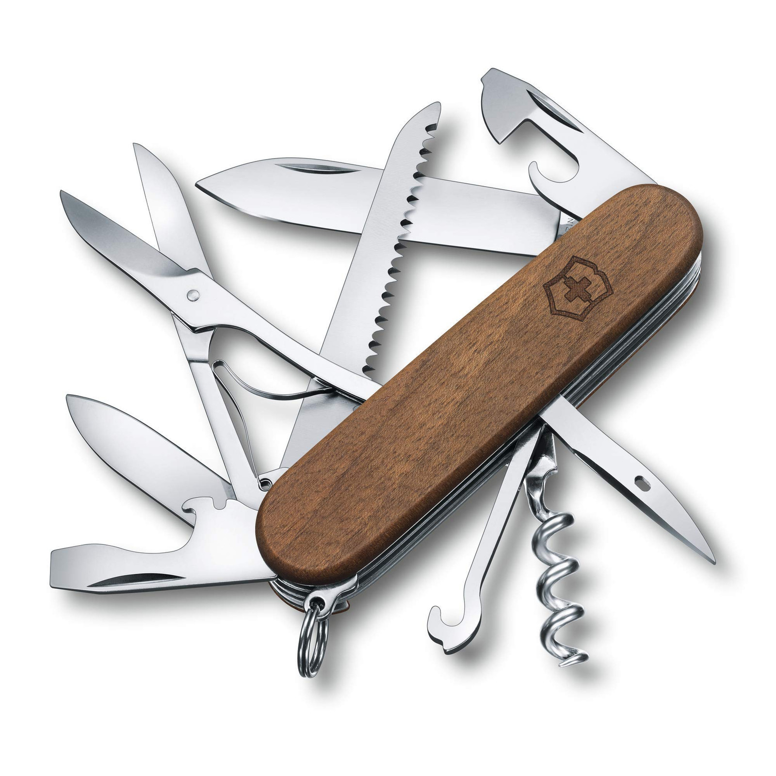 Victorinox, Huntsman Wood, Coltellino Svizzero, Originale, Multiuso, (t8X)