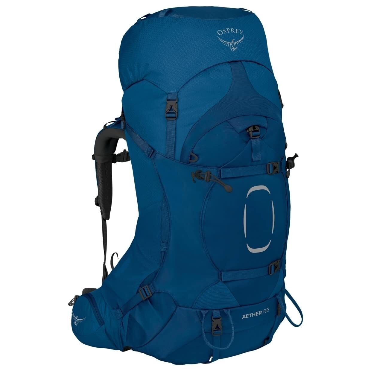 Osprey Aether 65 Zaino da Backpacking per Uomo, Deep Water Blue - L/Xl (V6g)