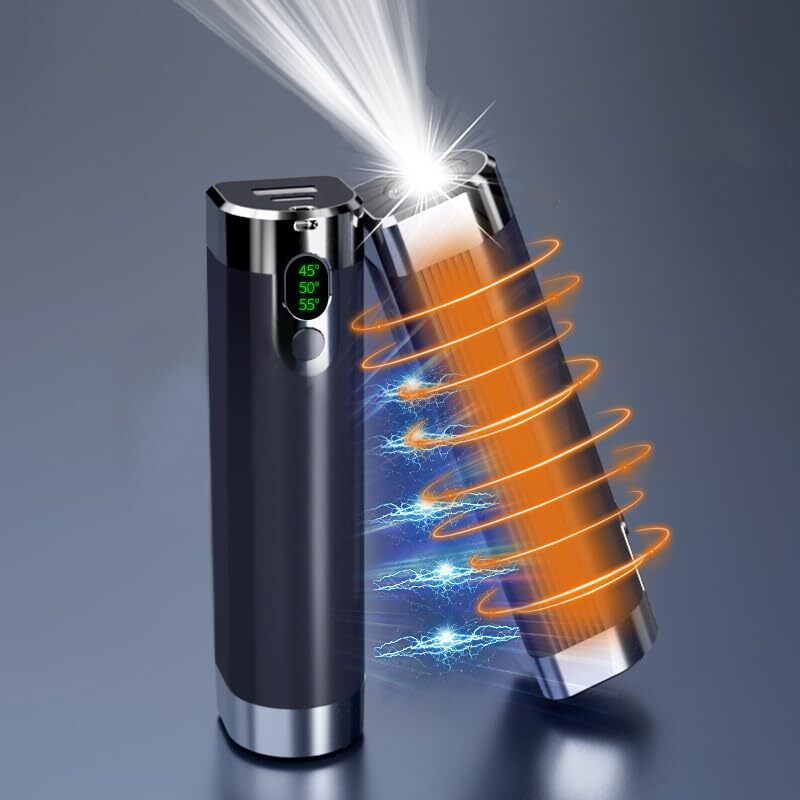 OBEST scaldamani elettrico,scaldamani ricaricabile con luce (E5l)