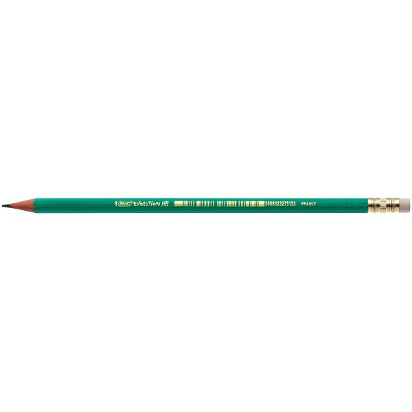 Matita Ecolution Graphite Bic - HB - con Gommino - 8803323 (Verde Conf. 12)