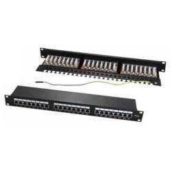 WP Europe  WPC-PAN-6F-24 PANN.1U CON 24 RJ45S CAT.6 NERO
