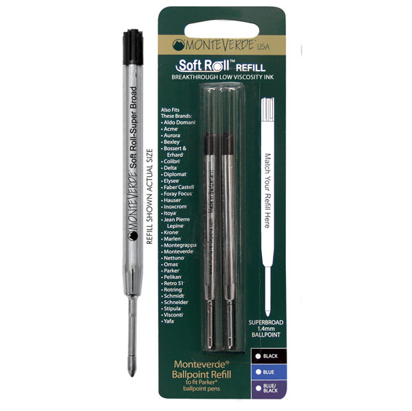 Refill in Plastica per Penna a Sfera Parker Pen Monteverde - Large - J221503 (Bl
