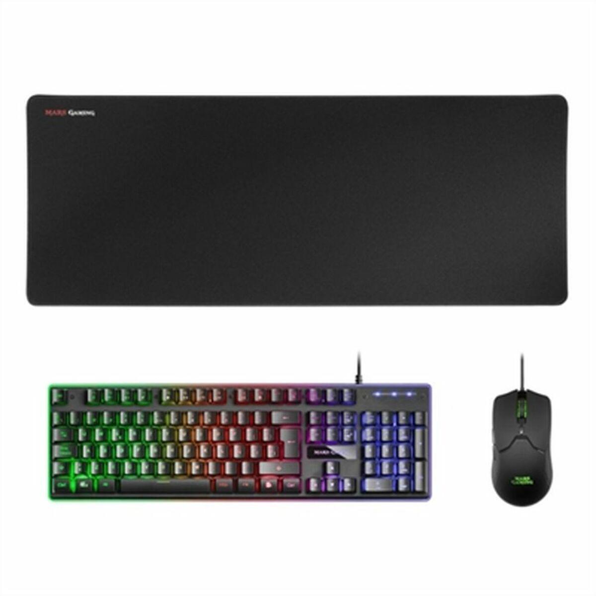 Mars Gaming Combo MCPX GAMING 3IN1 RGB BIANCO PT